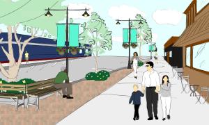 The Davie Street Revitalization Plan provides conceptual design drawings that are necessary to achieve the community’s vision of enhancing the Plan area as a gateway to downtown in order to demonstrate Quesnel’s fun and welcoming attributes.